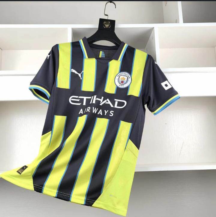 2024/2025 Best Quality New Season MANCHESTER CITY Original Away Kit Football Jersey; New Authentic Unisex Jersey/ Active Wear/ Athletic Supporters