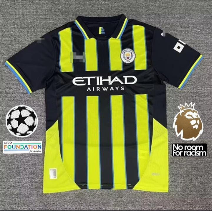 2024/2025 Best Quality New Season MANCHESTER CITY Original Away Kit Football Jersey; New Authentic Unisex Jersey/ Active Wear/ Athletic Supporters