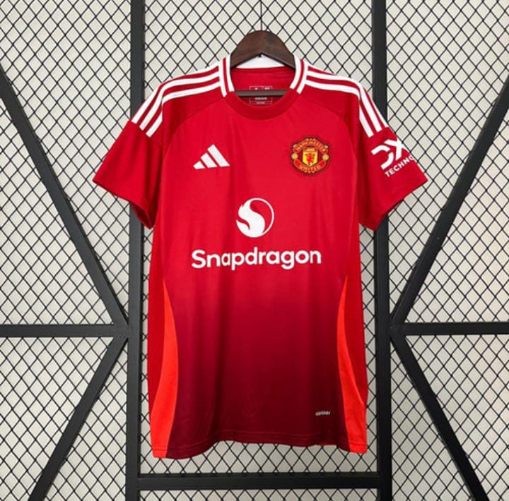 2024/2025 Best Quality New Season MANCHESTER UNITED Original Home Kit Football Jersey; New Authentic Unisex Jersey/ Active Wear/ Athletic Supporters