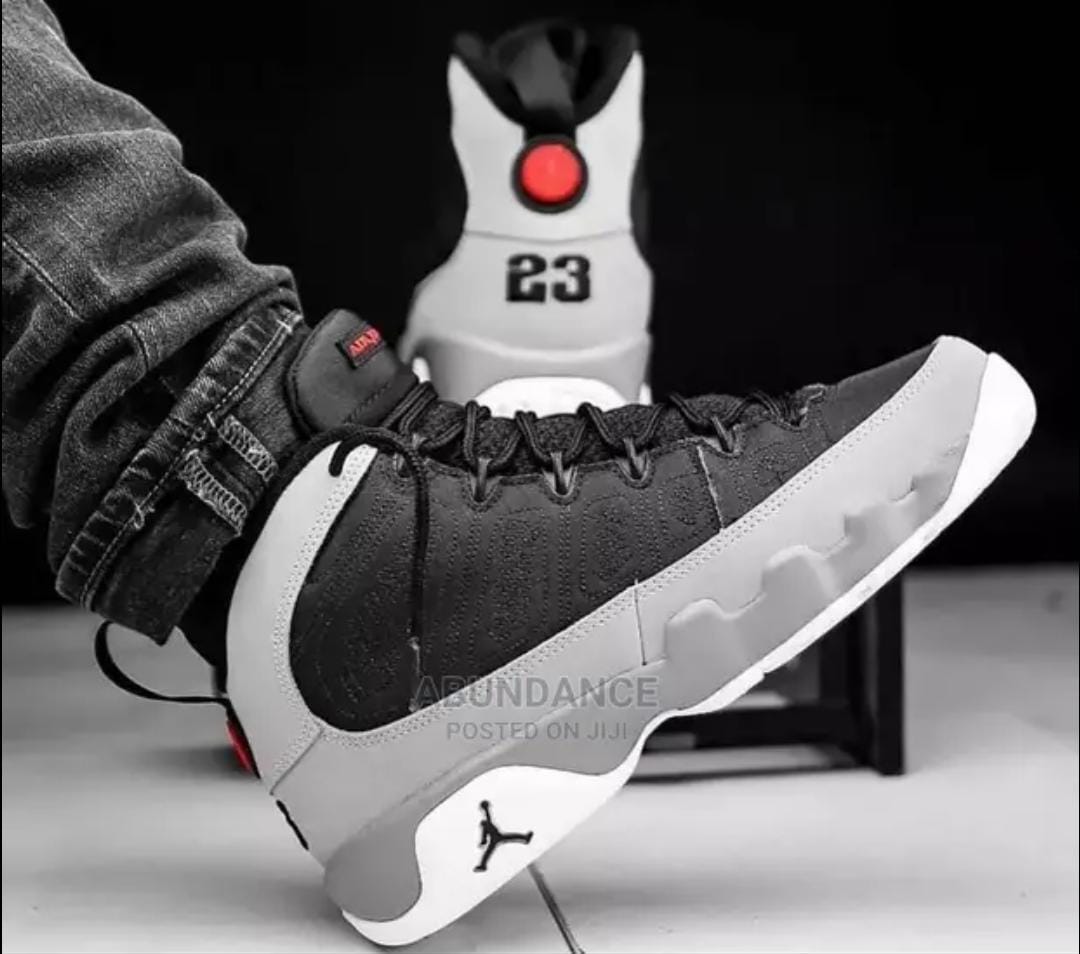 Authentic Air Jordan 9 Retro Particle Grey Sneakers; Best Quality Original Unisex Breathable Shoes J9 Sneakers