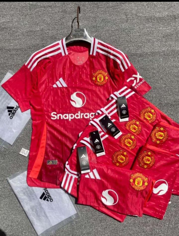 New Season 2024/2025 Best Quality MANCHESTER UNITED Original Home Kit Football Jersey; Authentic Unisex Jersey