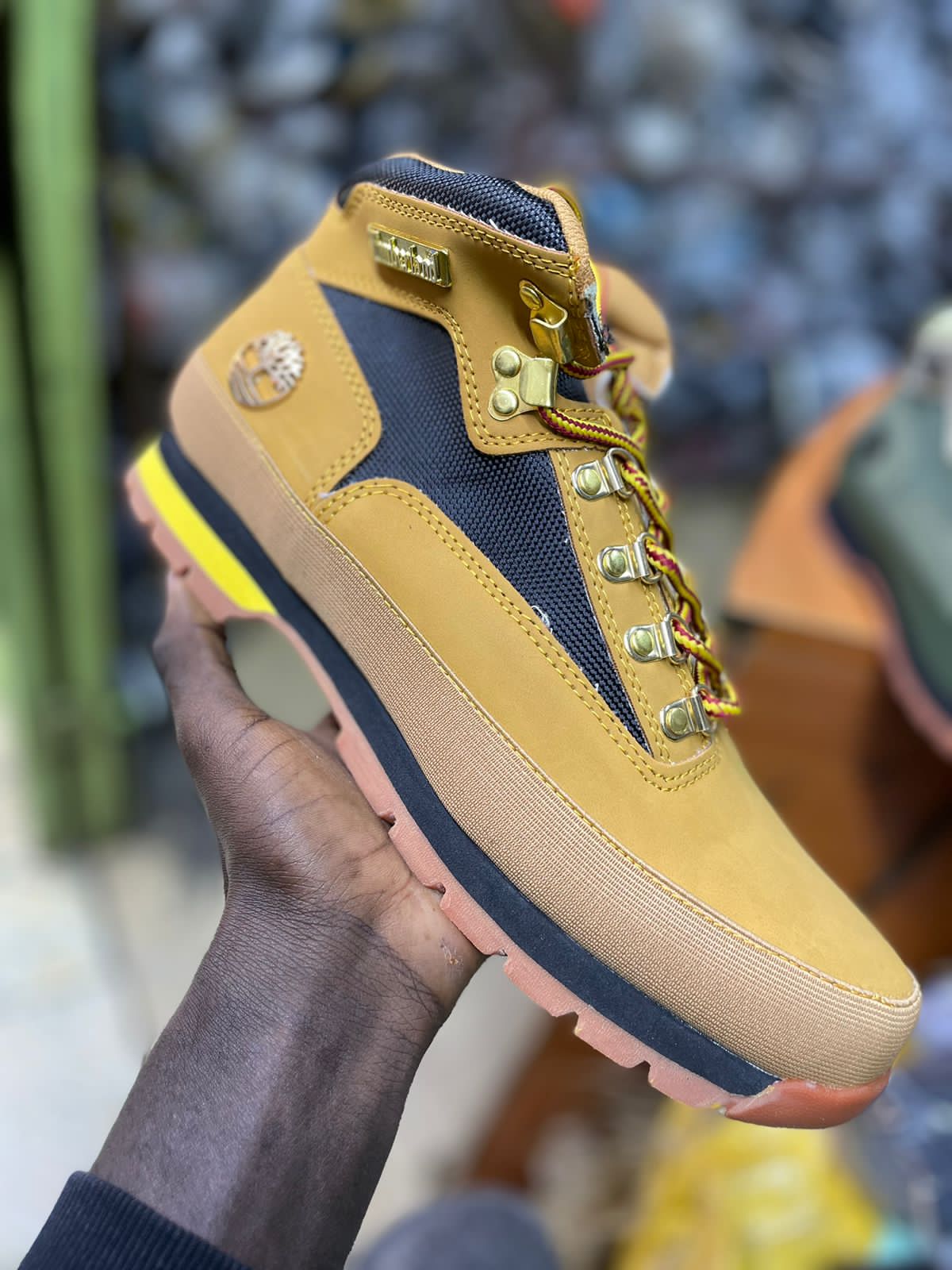 Original Men's Timberland Jacquard Euro Hiker Boots; New Arrival Men's Shoes Boots Ankle & Bootie