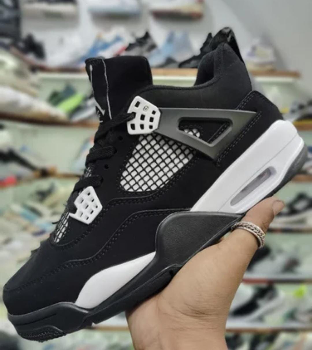 Authentic Air Jordan 4 Sneakers; Best Quality Original Unisex Breathable Shoes J4 Sneakers