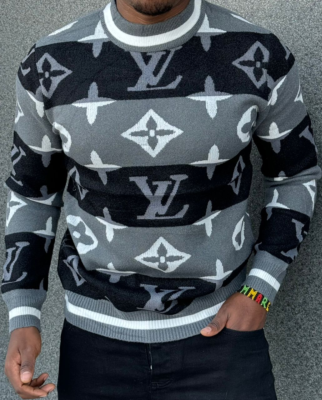 2024 New Fashion Men's Designer Plaid Warm O-Neck Sweater; Unisex Fashion Classy Clothing Pullover Male Knitwear Cardigans