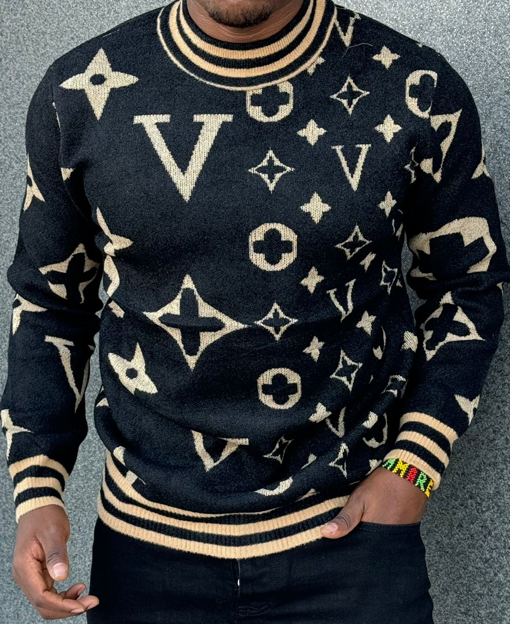 2024 New Fashion Men's Designer Plaid Warm O-Neck Sweater; Unisex Fashion Classy Clothing Pullover Male Knitwear Cardigans