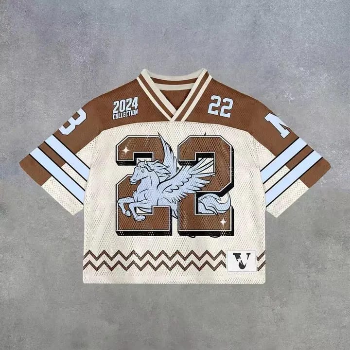 Streetwear Jersey Y2K T Shirt for Ladies American Rock Hip Hop Graphic Oversized Baseball Uniform Sportswear Jersey Short Sleeved Tops
