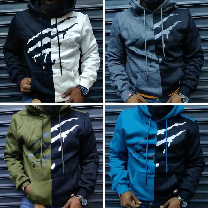 Tiger Marked Design  Men's Hoodie, Fleece Hip Hop Sweater with Hood, Sport Sweatshirts Unisex Casual Mens Hooded Neck Full Sleeves Regular Fit .