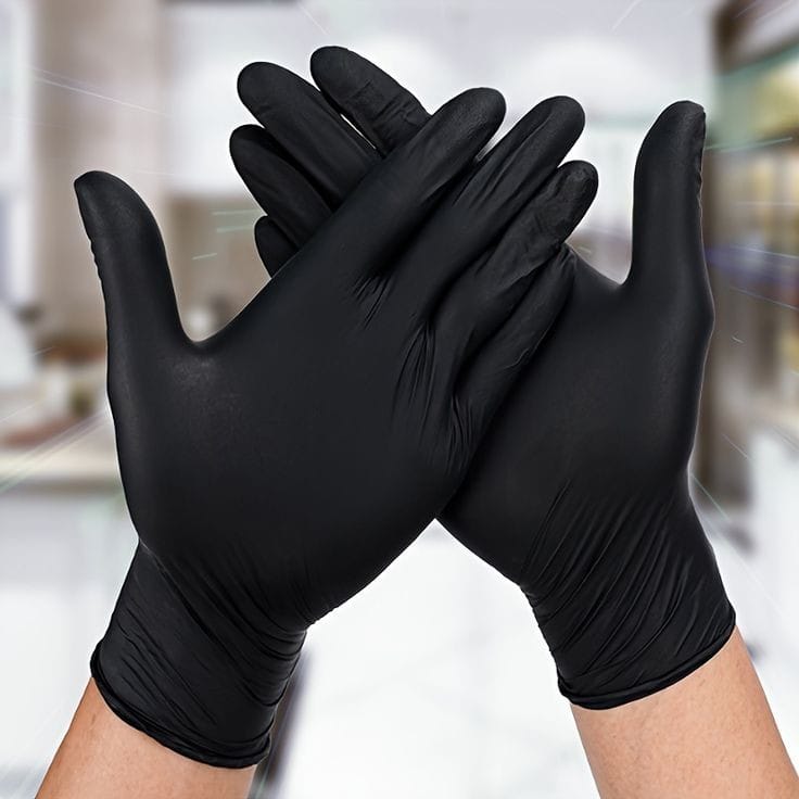 Plastic Gloves pack of 100pcs Disposable Loose-Fitting Latex Free For Food Prep Hair Dying Kitchen Cooking