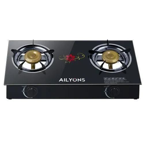 🤑DON'T MISS OUT🤑AILYONS 2-Burner Table Top Gas Cooker With STRONG Glass Top,,