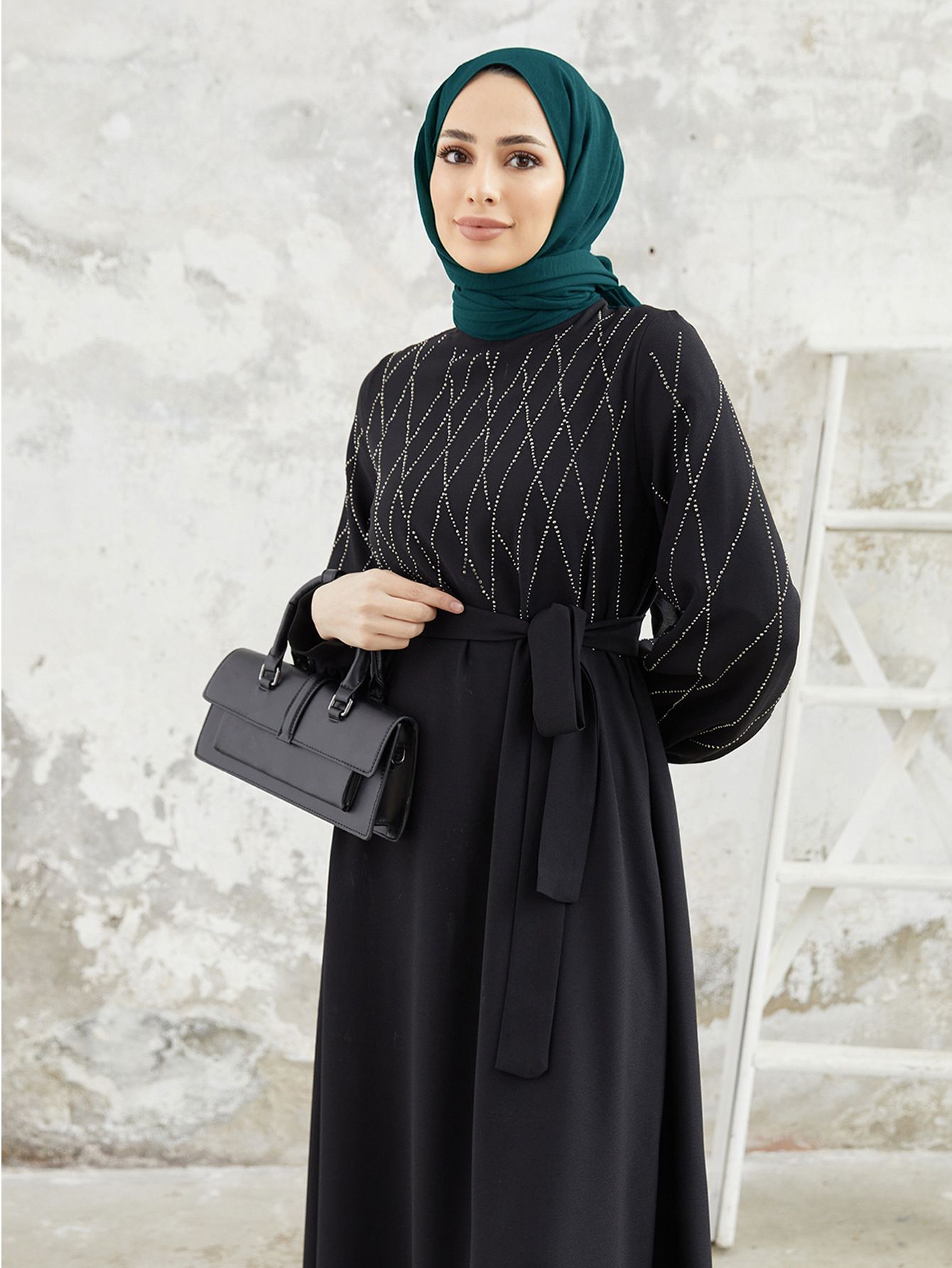 New Product Selection 2203 # Middle East Women's Clothing Amazon Independent Station Hot selling Muslim Dress Fashion Hot Diamond Loose Long Dress