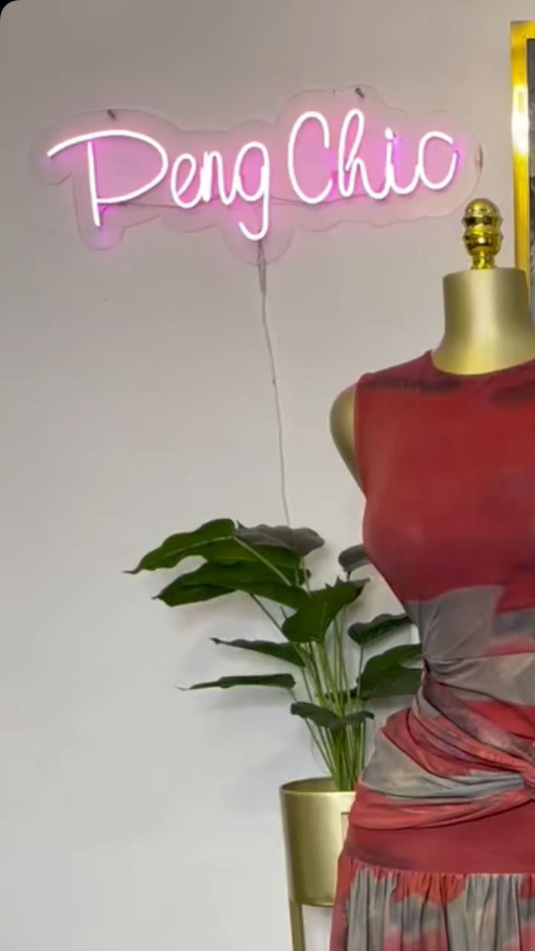 New Product Selection: European and American Women's Clothing 2025 Spring New Collection Sweet and Fresh Printed Round Neck High Waist Split Dress Long Skirt