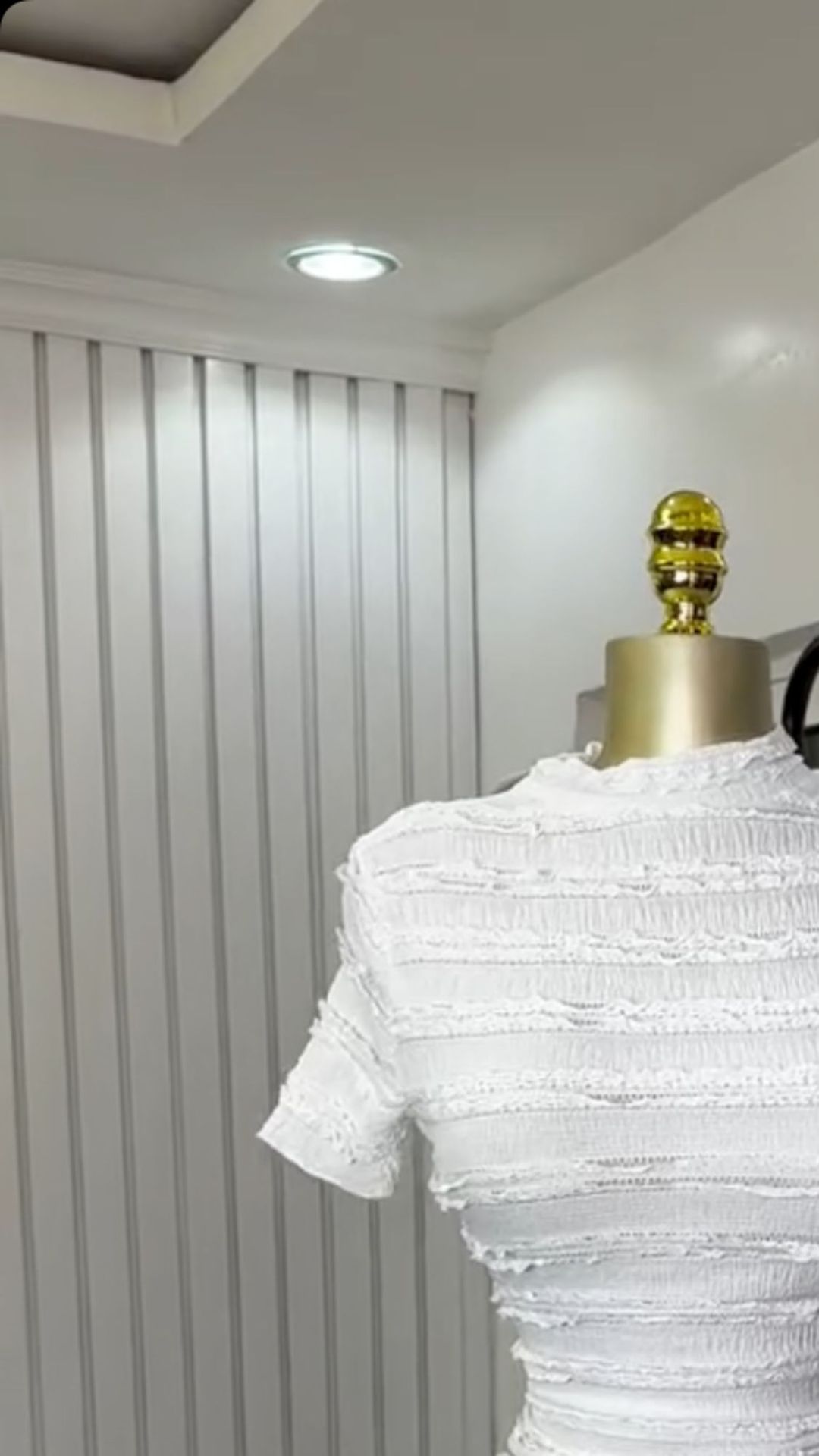 New Product Selection: European and American Women's Clothing 2025 Summer New Collection Sweet and Fresh Half High Collar Short Sleeve High Waist Slimming Dress Mid Skirt