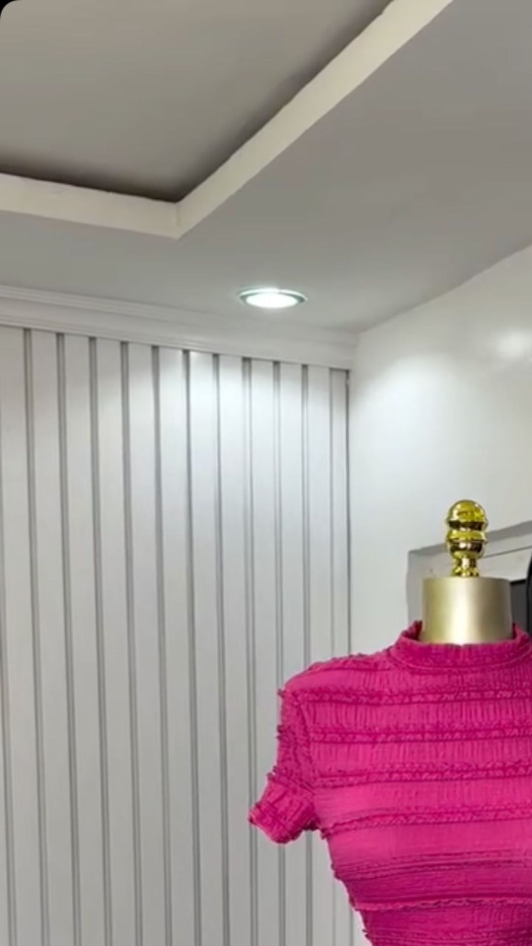 New Product Selection: European and American Women's Clothing 2025 Summer New Collection Sweet and Fresh Half High Collar Short Sleeve High Waist Slimming Dress Mid Skirt