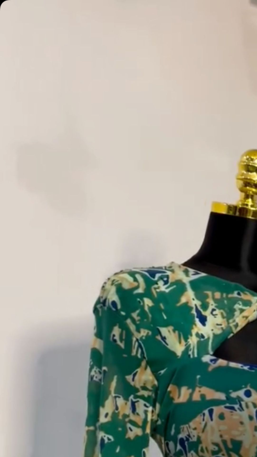 New Product Selection: European and American Women's Clothing 2025 Spring New Collection Sweet and Fresh Printed Hollow Collar Long Sleeve High Waist slimming Bag Hip Dress