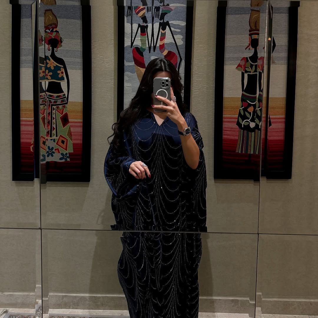 New Product Selection: MQ192 Middle East Modest 2025 Spring/Summer New Women's Fashion Loose Hot Diamond Abaya Robe Dress
