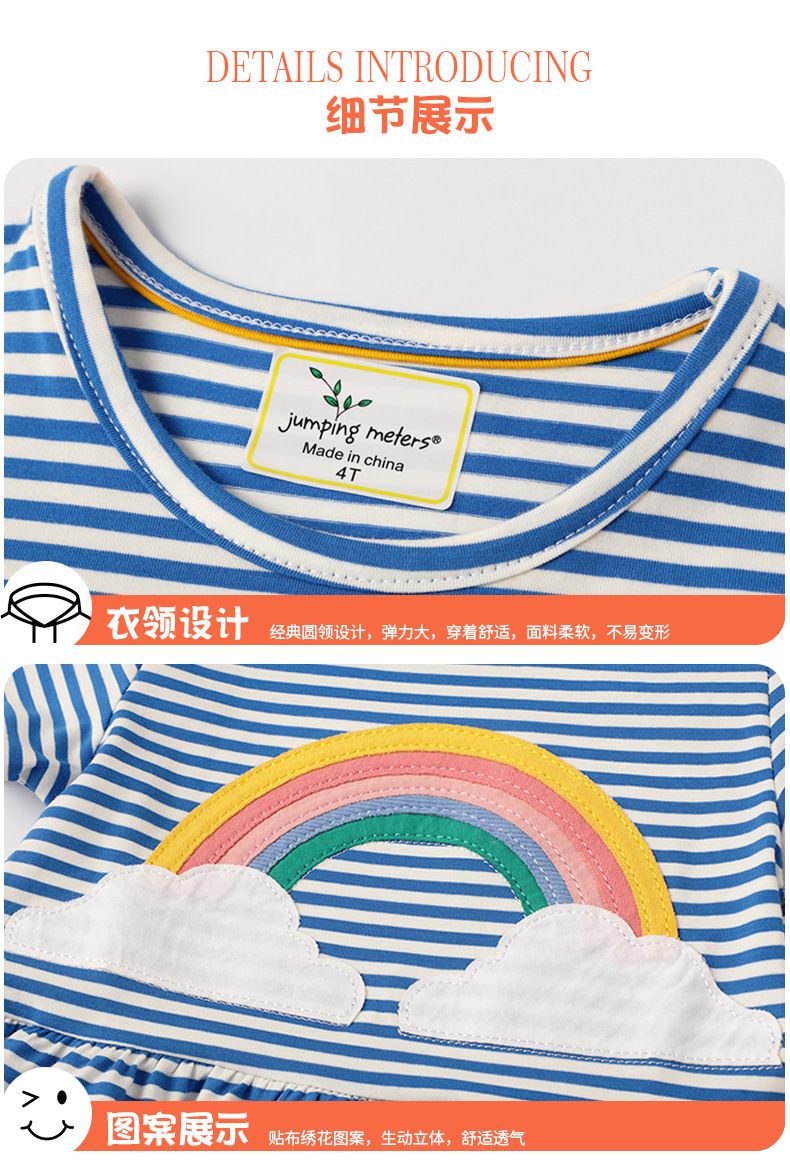 New Product Selection 2025 New Girls' Dress Summer Dress European and American Cartoon Cotton Little Girls' Elegant Skirt Children's Princess Skirt