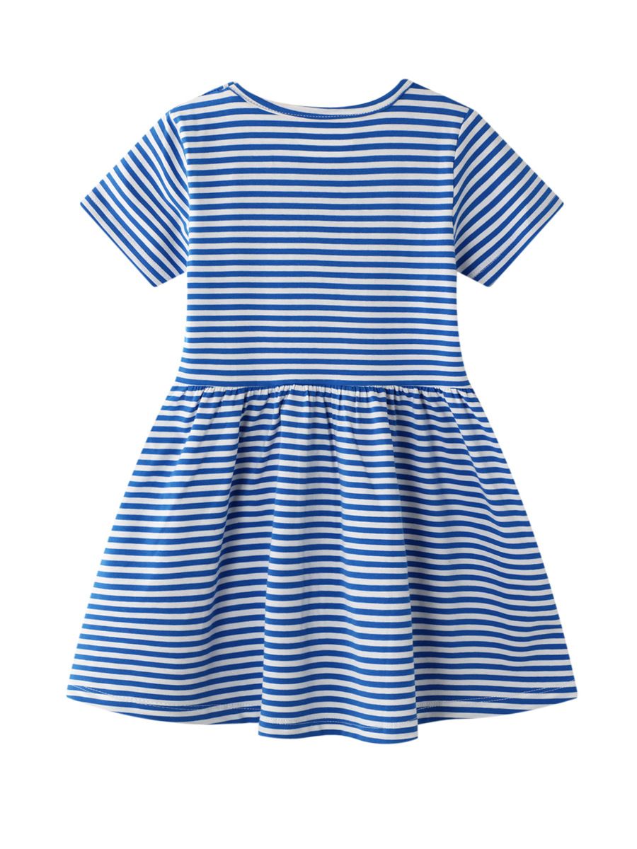 New Product Selection 2025 New Girls' Dress Summer Dress European and American Cartoon Cotton Little Girls' Elegant Skirt Children's Princess Skirt