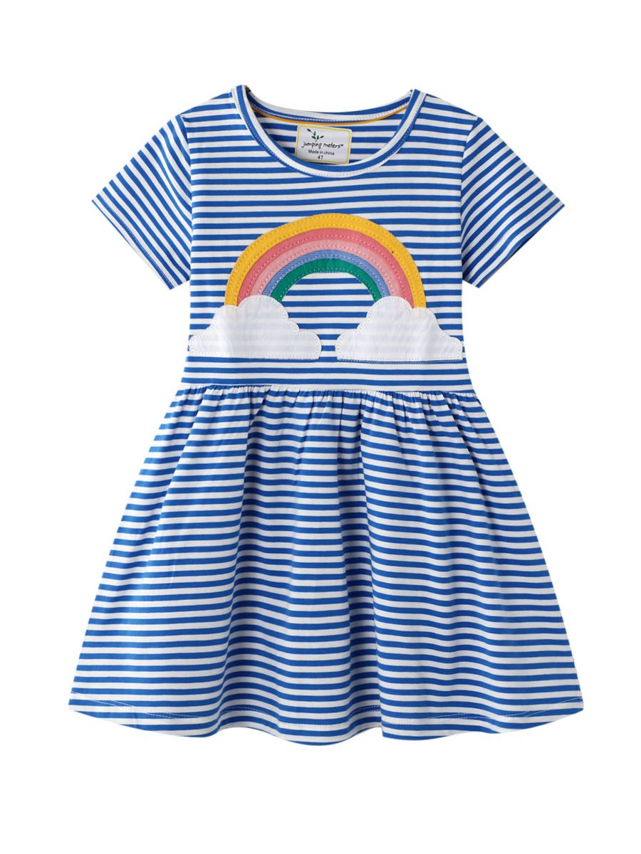 New Product Selection 2025 New Girls' Dress Summer Dress European and American Cartoon Cotton Little Girls' Elegant Skirt Children's Princess Skirt