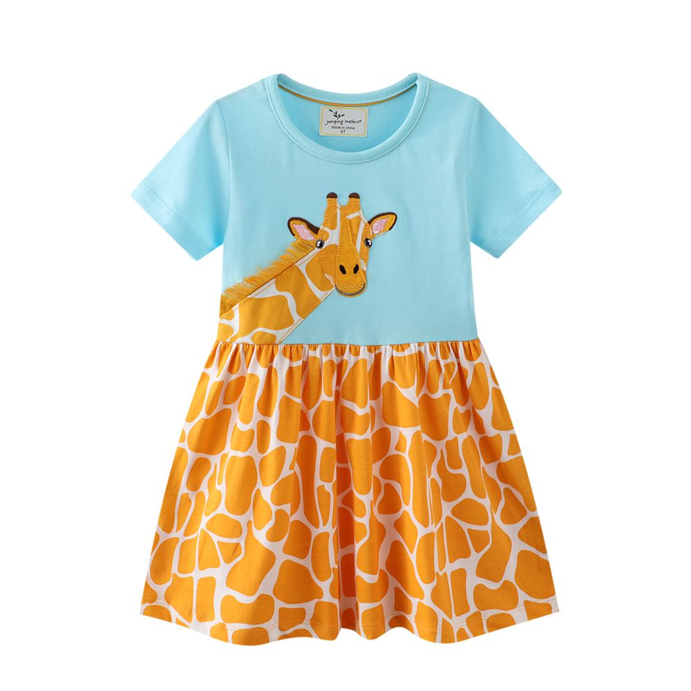 New Product Selection: European and American Girls' Skirts and Shirts 2025 Summer New Short sleeved Dresses for Babies, Elegant Princess Dresses