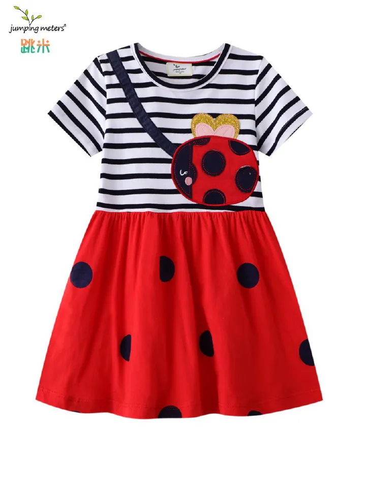 New Product Selection 2025 Summer New Children's Dress Short Sleeve Knitted Children's Dress Girls' Dress European and American Children's Clothing Distribution