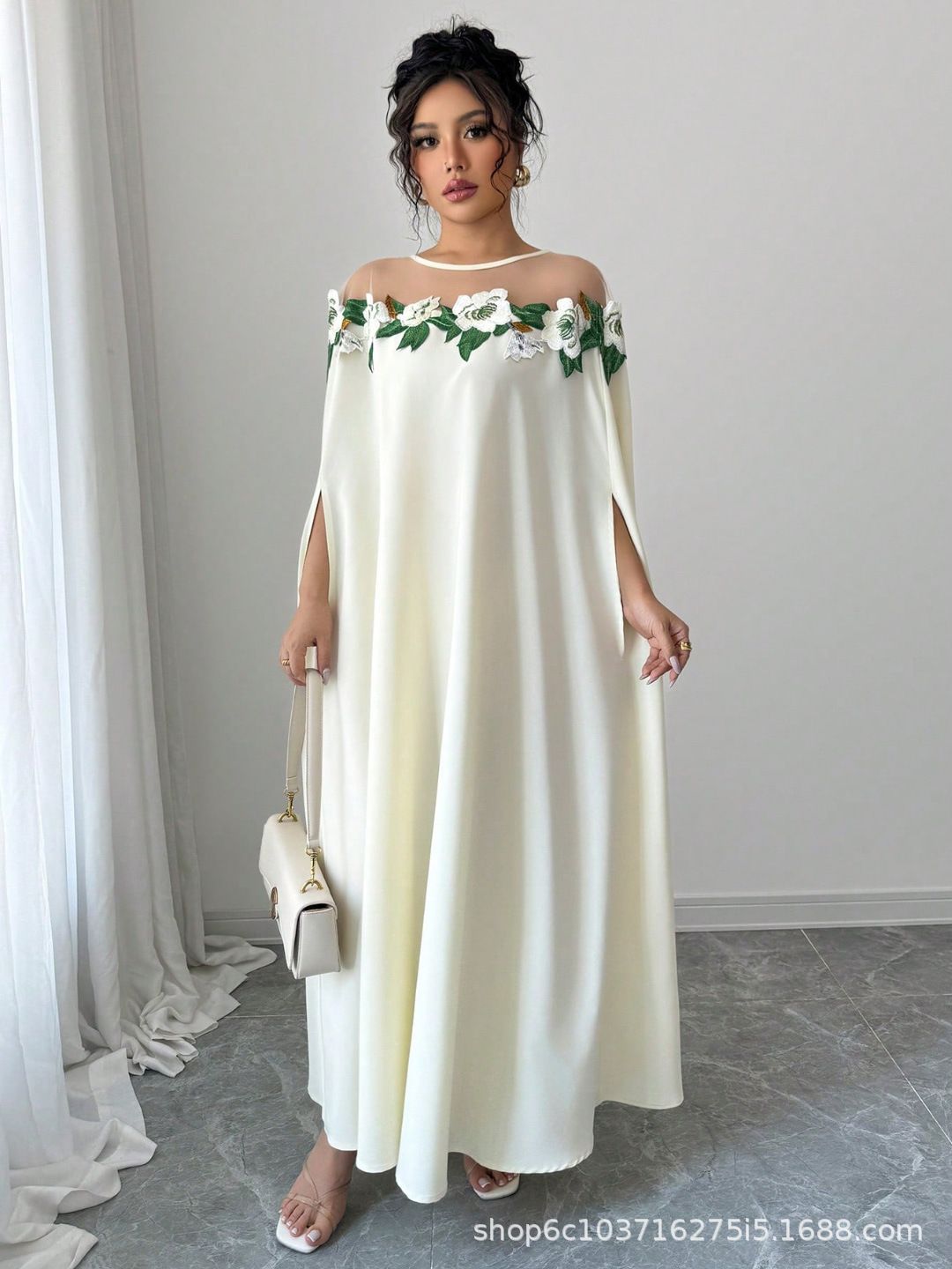 New Product Selection: Cross border Women's Clothing from Europe and America, 2026 Summer Collection, Unique and Unique Design, Flower Dress, Women's French Sweet Commuter