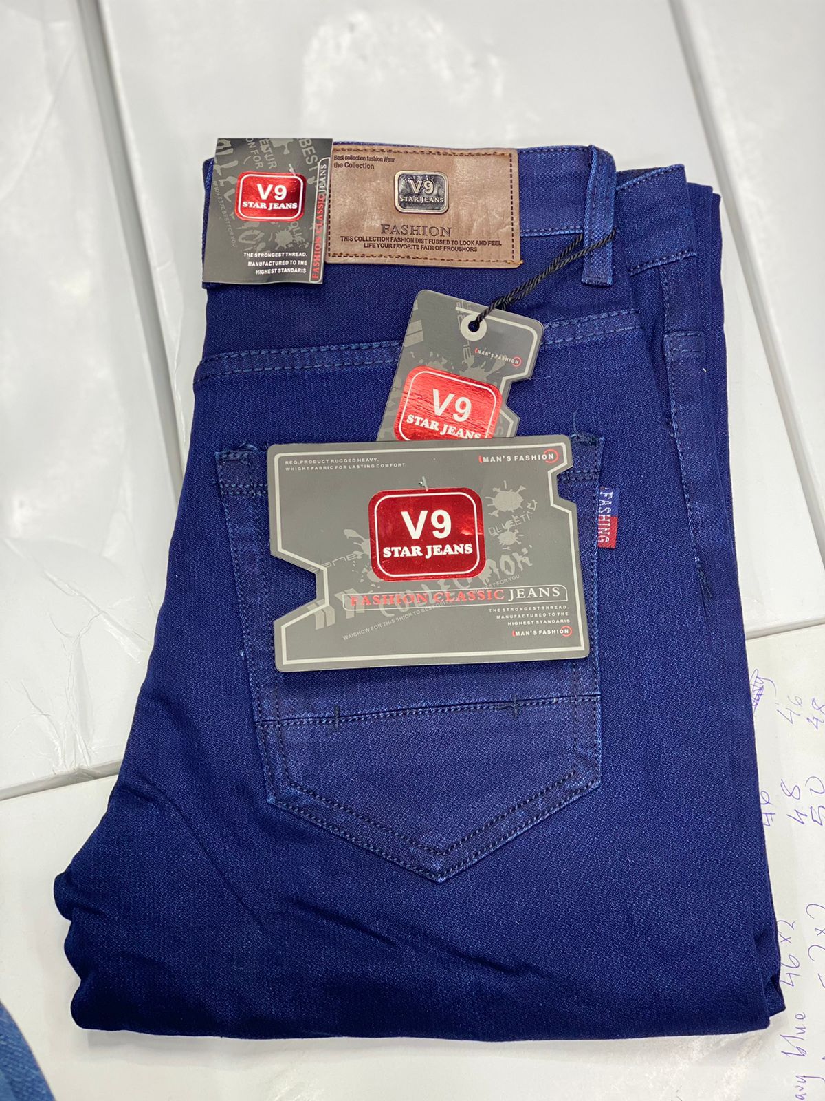 Premium Quality Mens V9 Star Straight Jeans New Fashion Casual Classic Trousers New Arrival Comfortable Pants