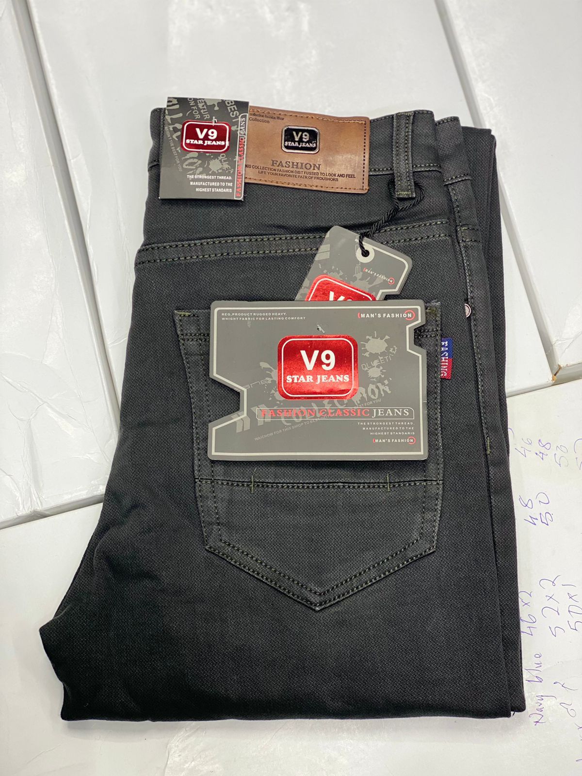 Premium Quality Mens V9 Star Straight Jeans New Fashion Casual Classic Trousers New Arrival Comfortable Pants