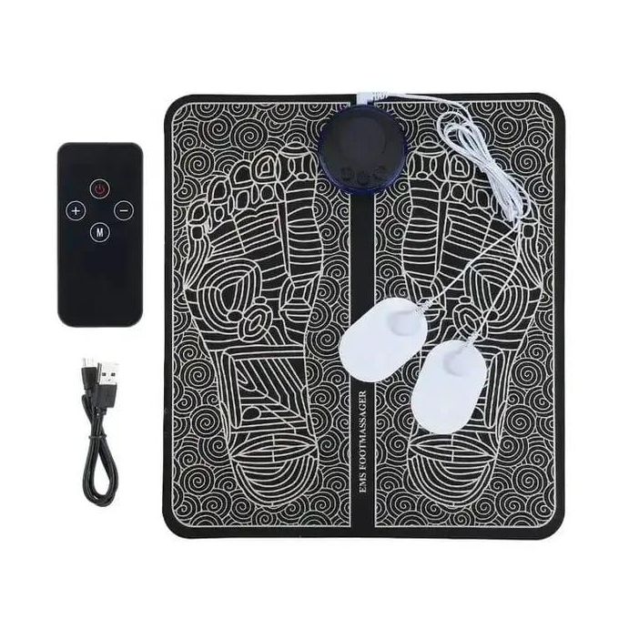 Authentic EMS foot massager remote control large mat with body electrode pads