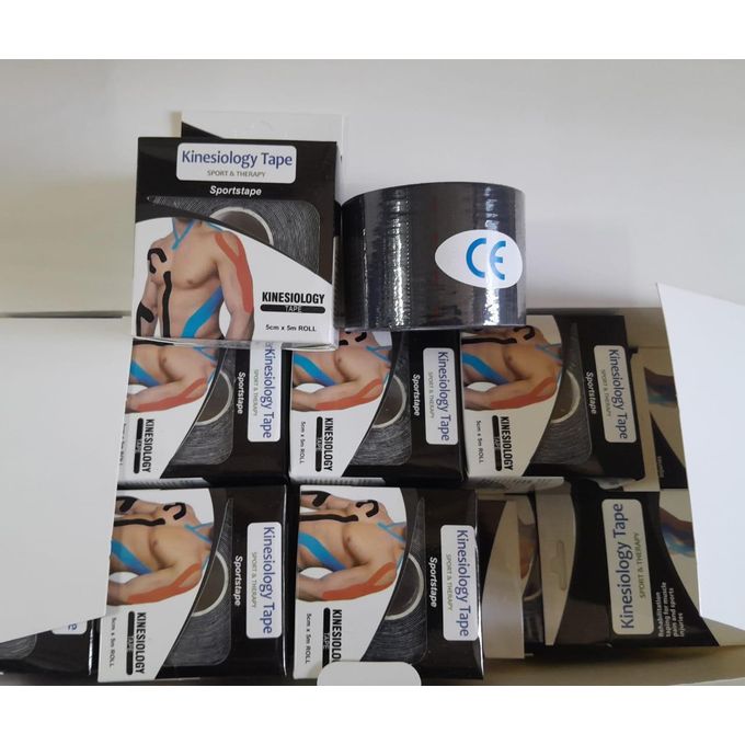 Kinesiology Tape /K-tape - All Round Breathable Therapeutic Sports Athletic Elastic Muscle Support Tape for therapy-in black
