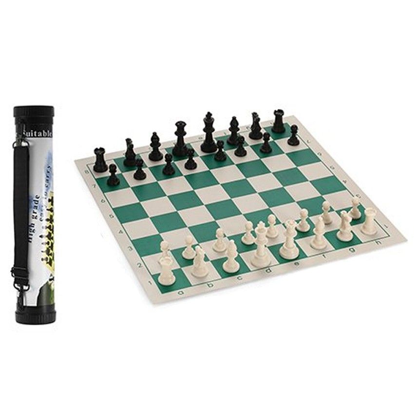 Portable Tournament Chess Board Game Mat+FREE Carrier Bag