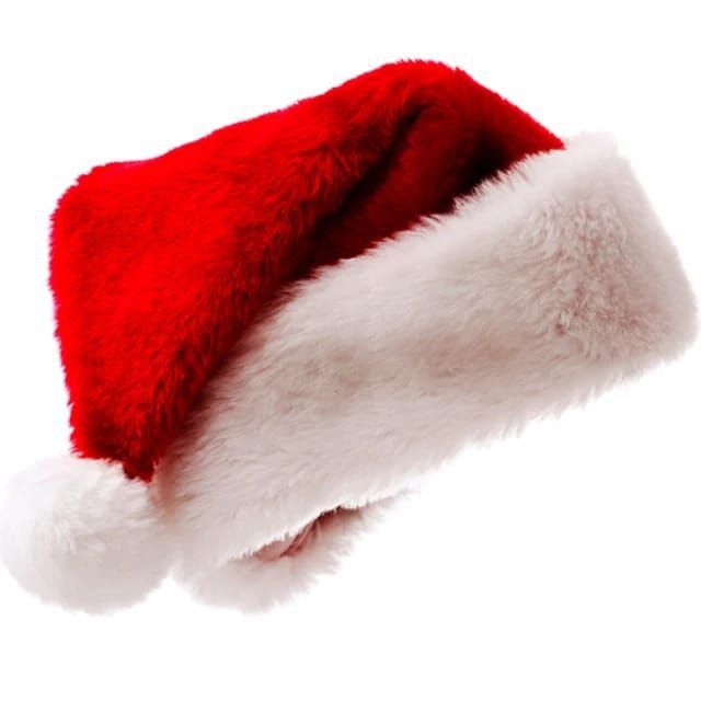 Christmas Decorations Long Plush Christmas Hat Red and White Adult Christmas Hat Holiday Party Dress Up Supplies