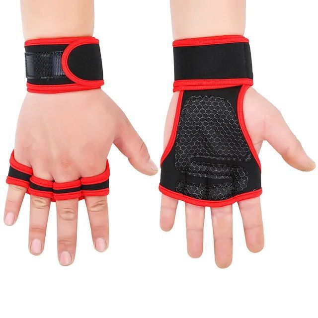 Ventilated Weight Lifting Workout Gloves With Wrist Wraps open gym gloves best design