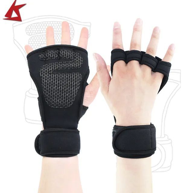 Ventilated Weight Lifting Workout Gloves With Wrist Wraps open gym gloves best design