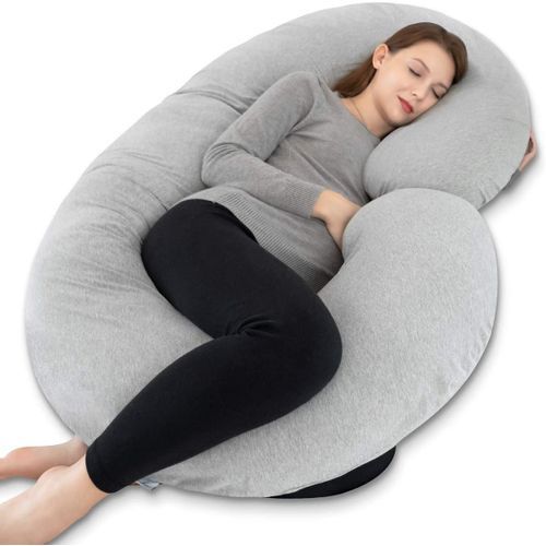 imported C Pregnancy Pillow C-Shaped Full Body Pregnancy Pillow-Grey