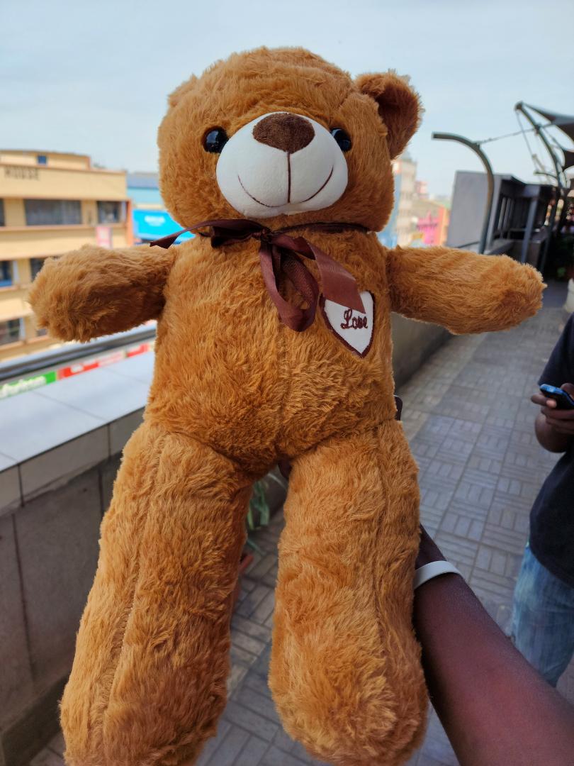 New teddy bear (love). Attractive colours and has a soft feel making it very comfy .50cm,elegant teddy bear Cute valentine's gift birthday gift for bae or loved one teddy bear Orange
