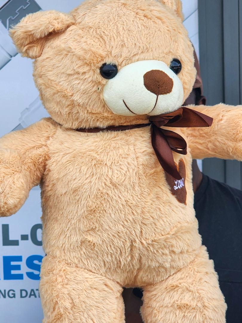 New teddy bear (love). Attractive colours and has a soft feel making it very comfy .50cm,elegant teddy bear Cute valentine's gift birthday gift for bae or loved one teddy bear Orange