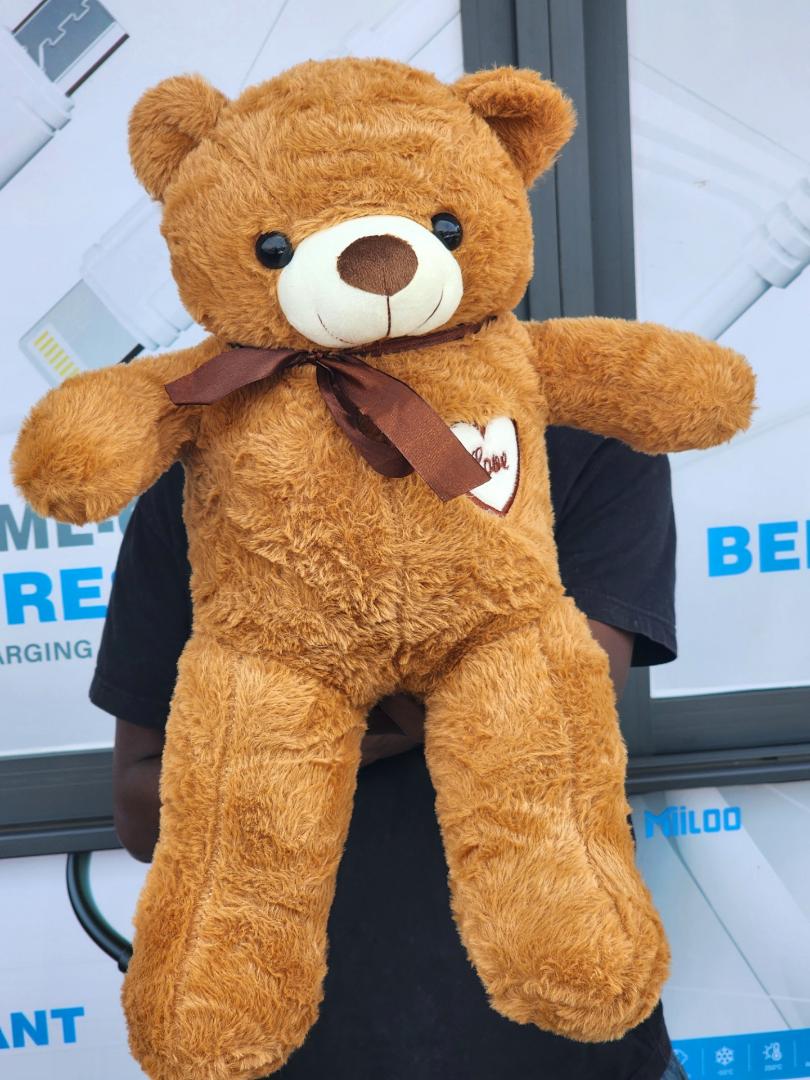 New teddy bear (love). Attractive colours and has a soft feel making it very comfy .50cm,elegant teddy bear Cute valentine's gift birthday gift for bae or loved one teddy bear Orange
