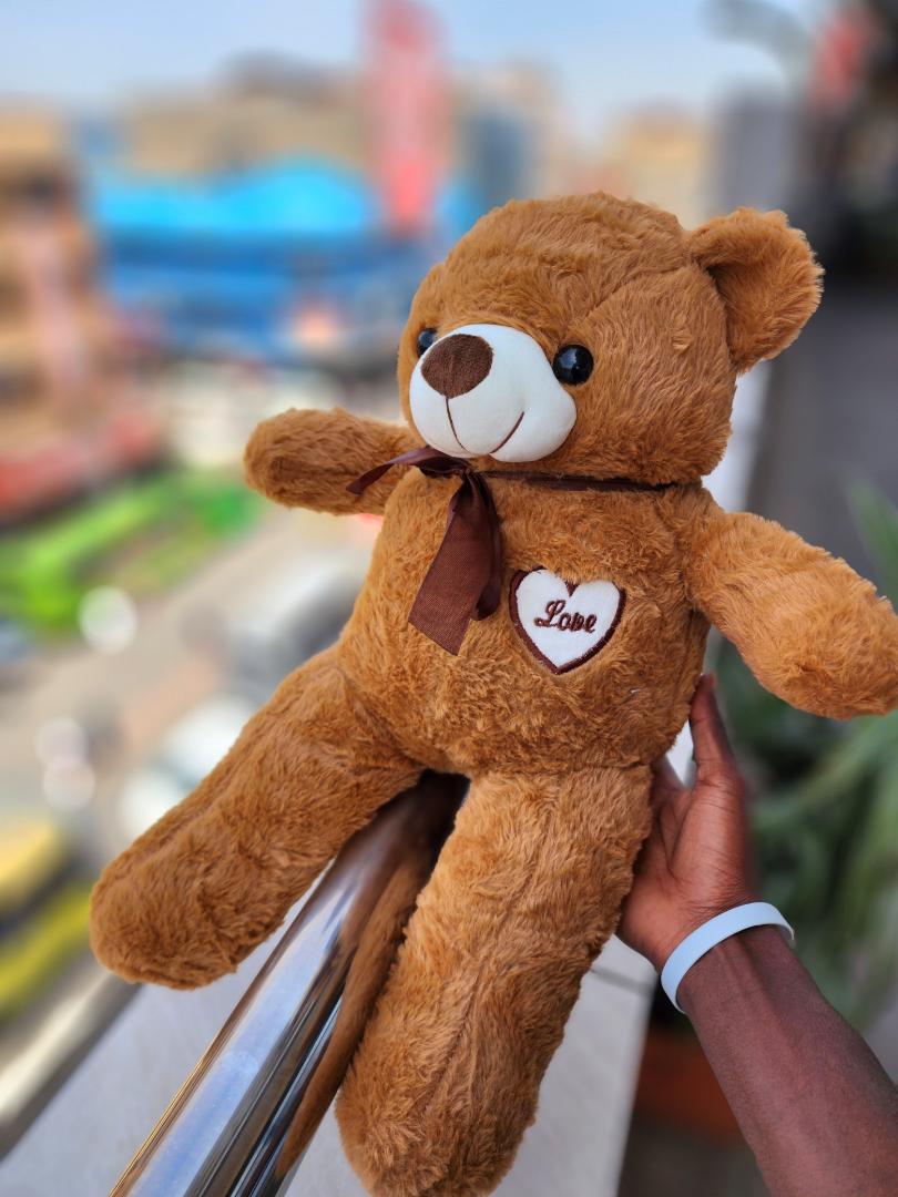 New teddy bear (love). Attractive colours and has a soft feel making it very comfy .50cm,elegant teddy bear Cute valentine's gift birthday gift for bae or loved one teddy bear Orange