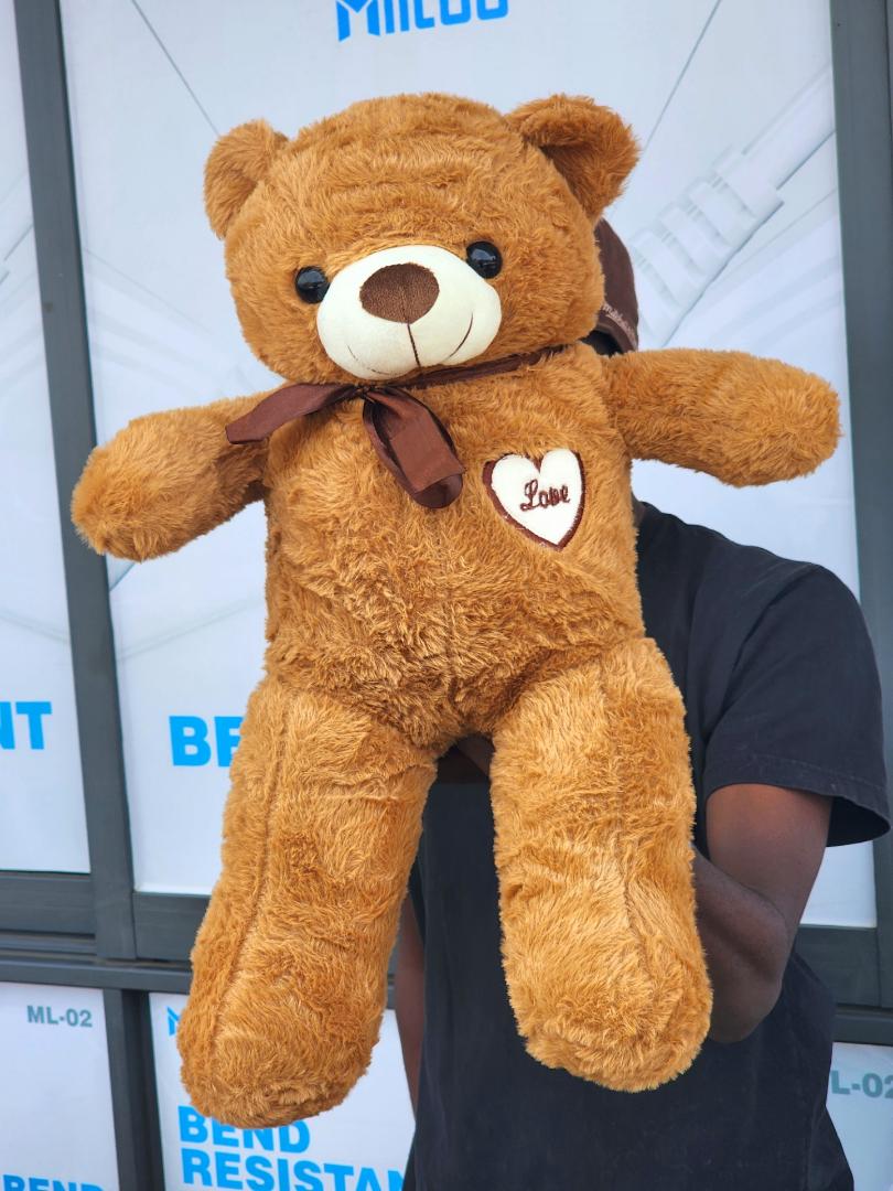 New teddy bear (love). Attractive colours and has a soft feel making it very comfy .50cm,elegant teddy bear Cute valentine's gift birthday gift for bae or loved one teddy bear Orange