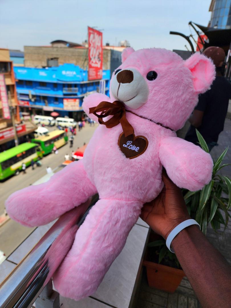 New teddy bear (love). Attractive colours and has a soft feel making it very comfy .50cm,elegant teddy bear Cute valentine's gift birthday gift for bae or loved one teddy bear Orange