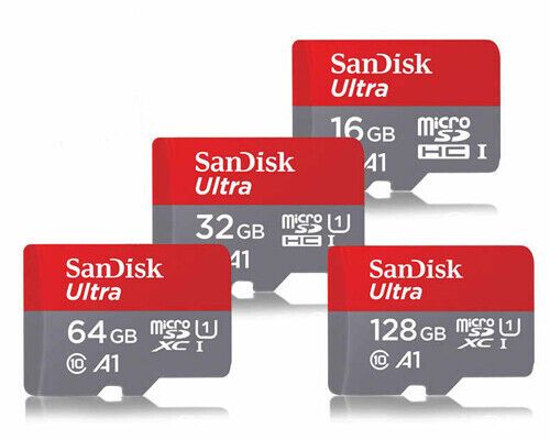 Sandis k ULTRA Memory Card MicroSD Card 128GB 64GB 32GB 16GB 8GB 4GB 2GB C10 A1 FHD UK With Adapter