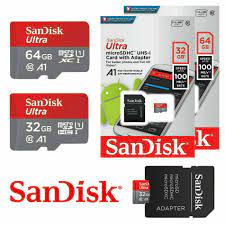Sandis k ULTRA Memory Card MicroSD Card 128GB 64GB 32GB 16GB 8GB 4GB 2GB C10 A1 FHD UK With Adapter