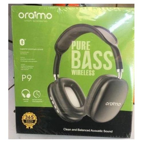 Oraimo I12 Super Bass Headphones Earpods Earbuds Headset Black