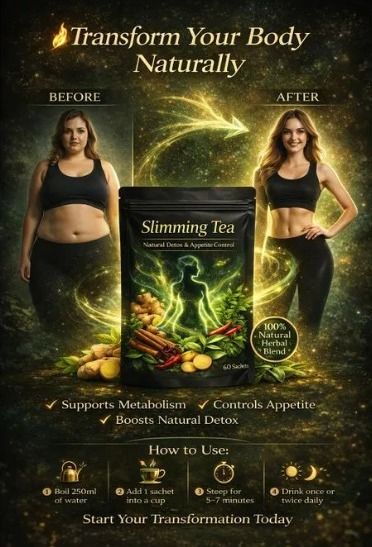 Herbal Slimming Tea with Moringa (30 Sachets) - Natural Detox & Flat tummy