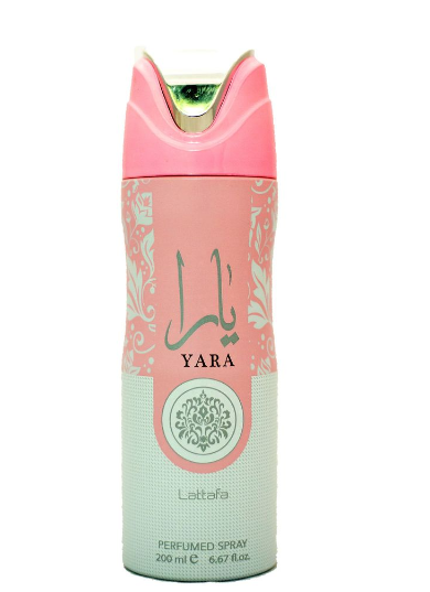 YARA LATTAFA BODY SPRAY YARA SCENTS YARA ARABIC PERFUME 200 ML