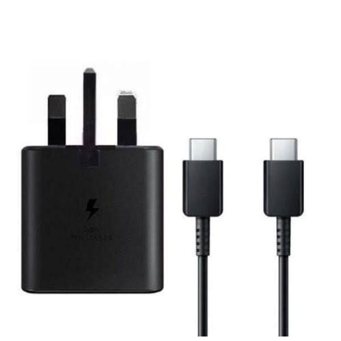 Samsung 25W Galaxy A05 A05s A15 A25 A35 A55 A14 A24 A34 A54 Galaxy S23 Ultra S24/S22 Ultra/S21/S20C To C 25W PD Fast Charger. BLACK