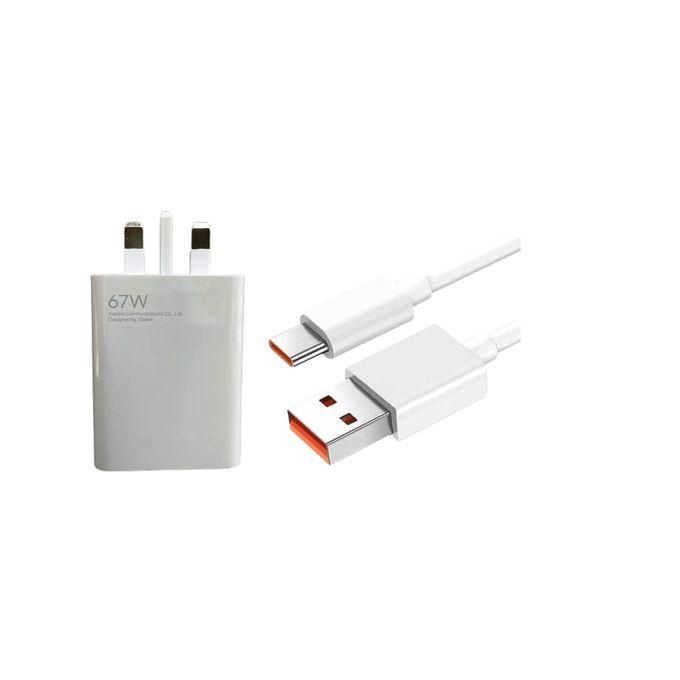 XIAOMI 33W Super Fast Charger For Redmi Note 9, 10, 11, 12, 13 Pro, Note 14, 14 pro, Redmi 12C, 13C, 14c - White