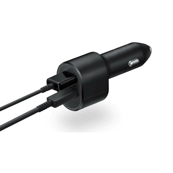 Samsung Super Fast Dual Car Charger Adapter(45W+15W) Two Port Pd With USB Type C Cable