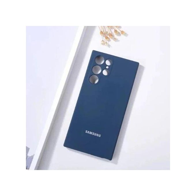 Samsung Galaxy S22 Ultra Liquid Silicone Case/cover-blue