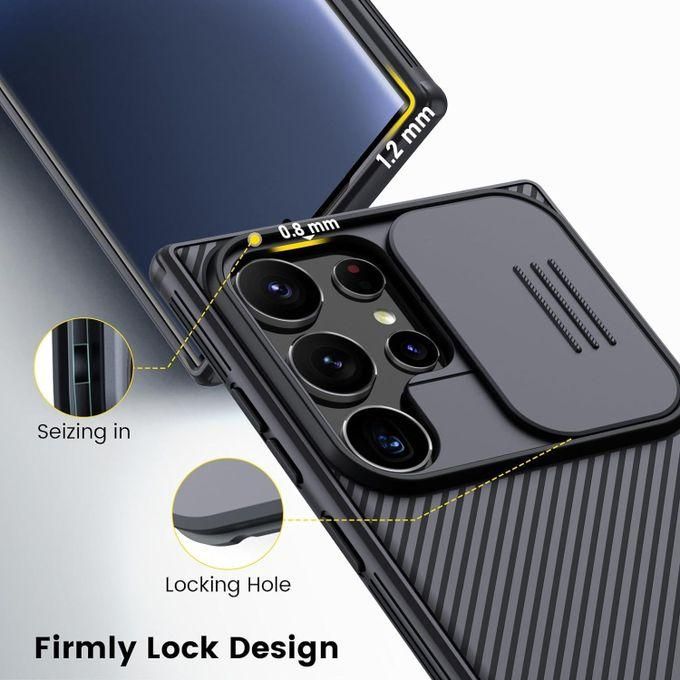 Nilkin Galaxy S24 Ultra S23 Ultra S22 Ultra S21 Ultra Case, CamShield Pro for Samsung Galaxy Case with Slide Camera Cover, Super Frosted Shield